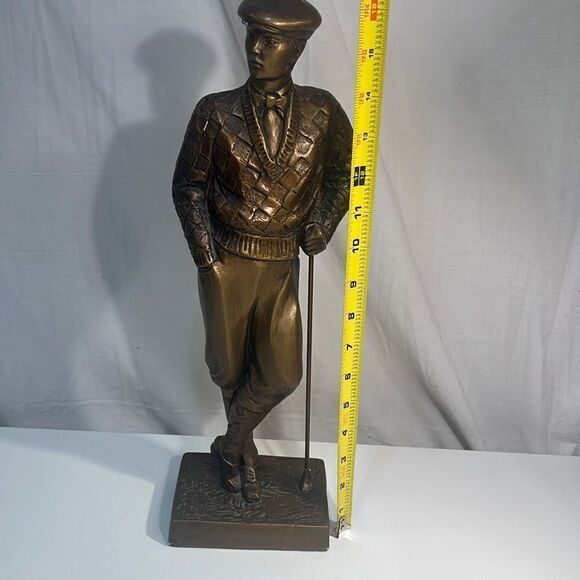 Bronze Golf Statue from era‎ of Bobby Jones Walter Hagen - Picture 6 of 6